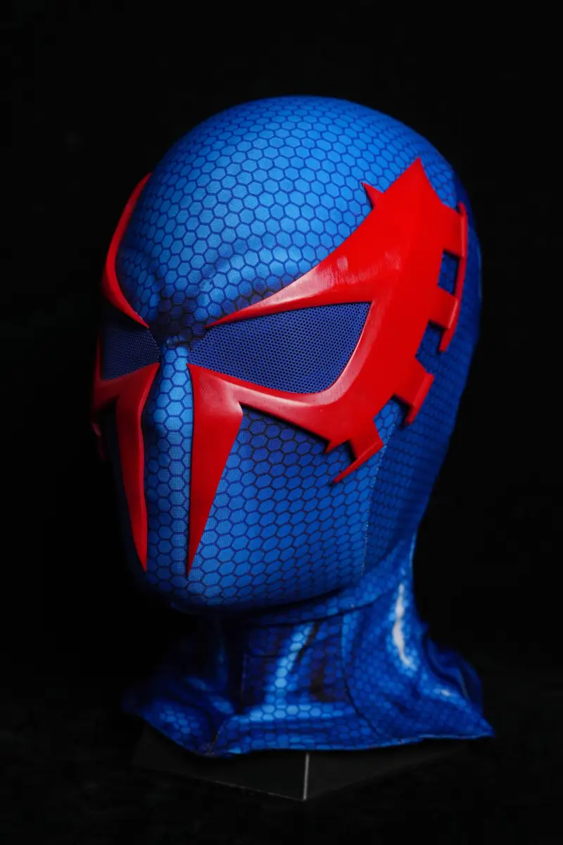 Blue Web Pattern Face Shell Mask - Image 4